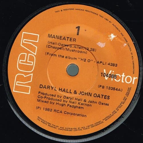 Maneater by Daryl Hall & John Oates on vinyl