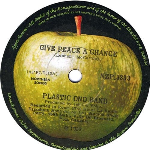 Give Peace A Chance 7" by The Plastic Ono Band on vinyl